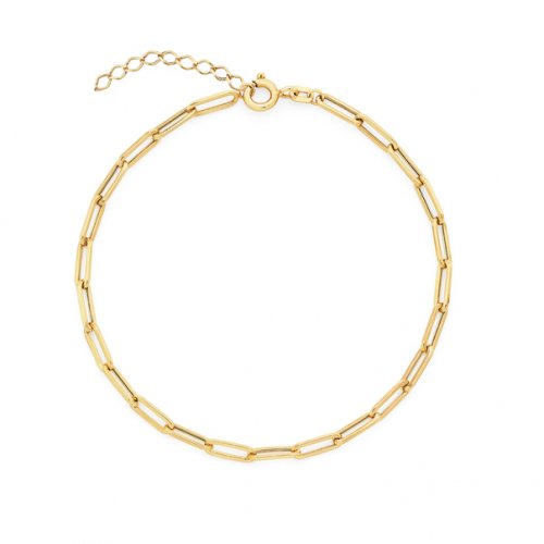 10K Paperclip Chain Bracelet