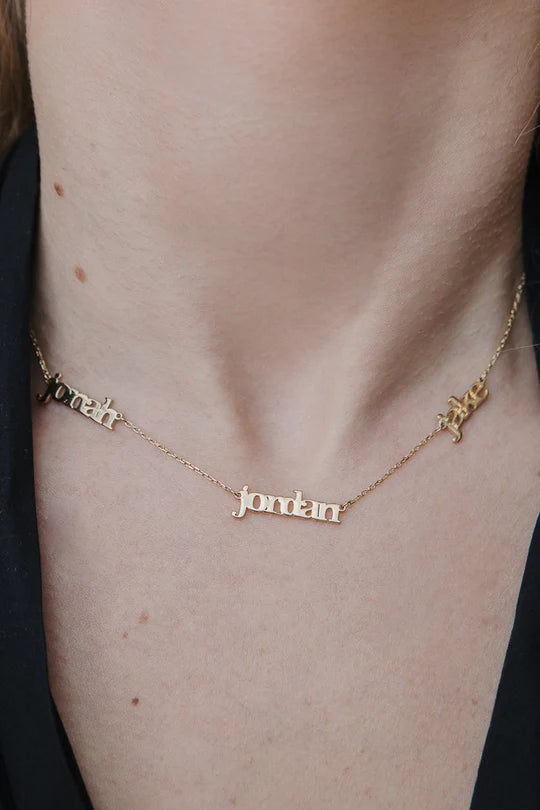 Gold Vermeil Personalized Name Necklace