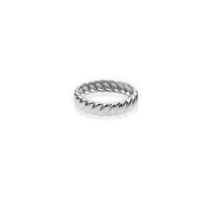 Sterling Silver Twisted Band Ring