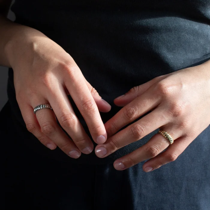 Sterling Silver Twisted Band Ring