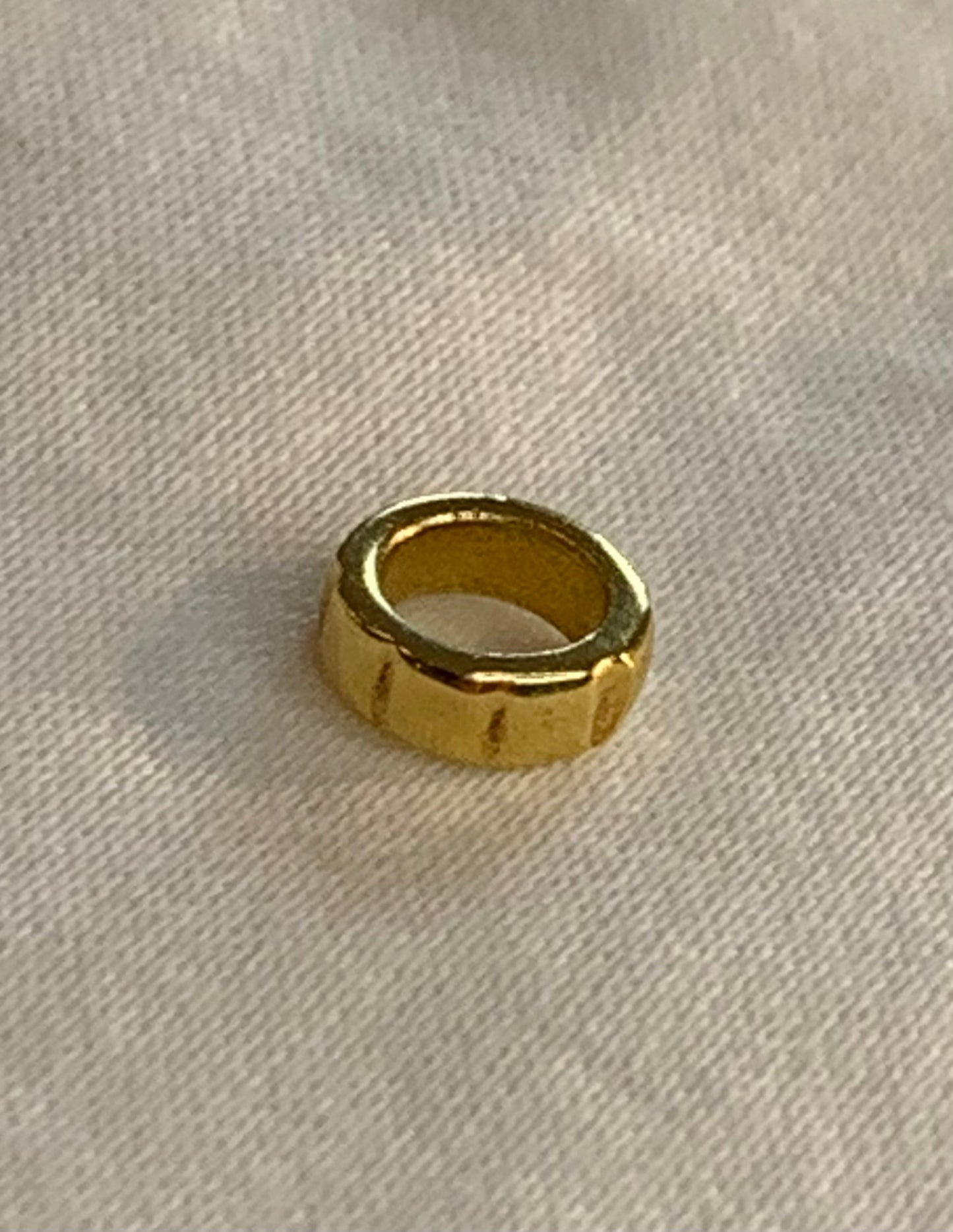 18K Gold Vermeil Eternity Spacer Charm