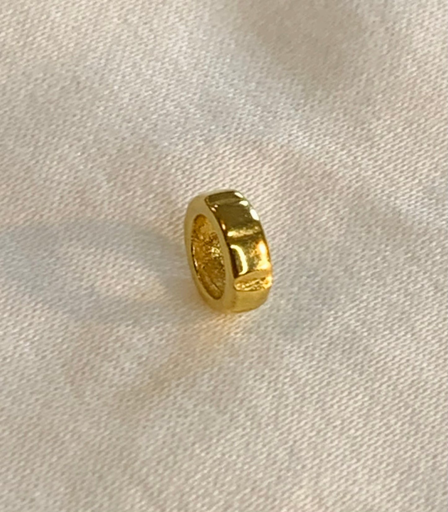18K Gold Vermeil Eternity Spacer Charm