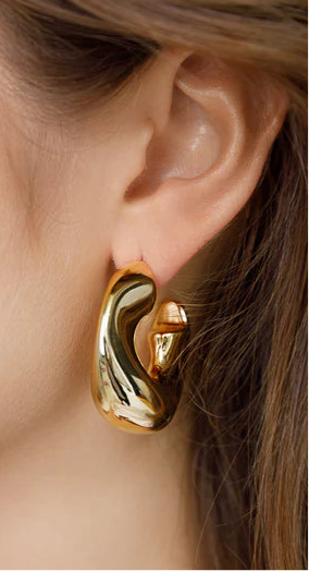 Gold Large Orla Hoops