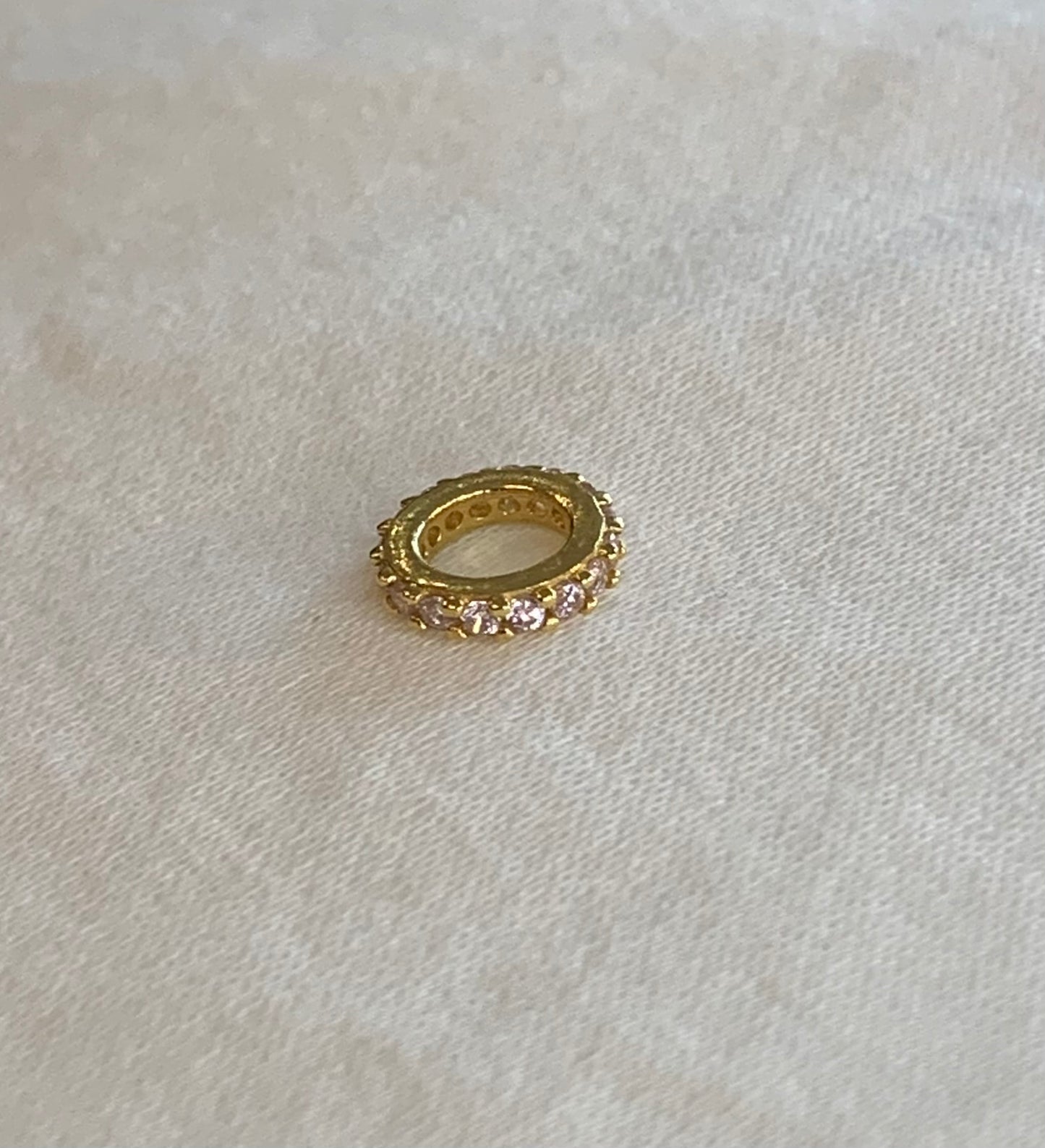 18K Gold Vermeil Baguette Spacer Charm