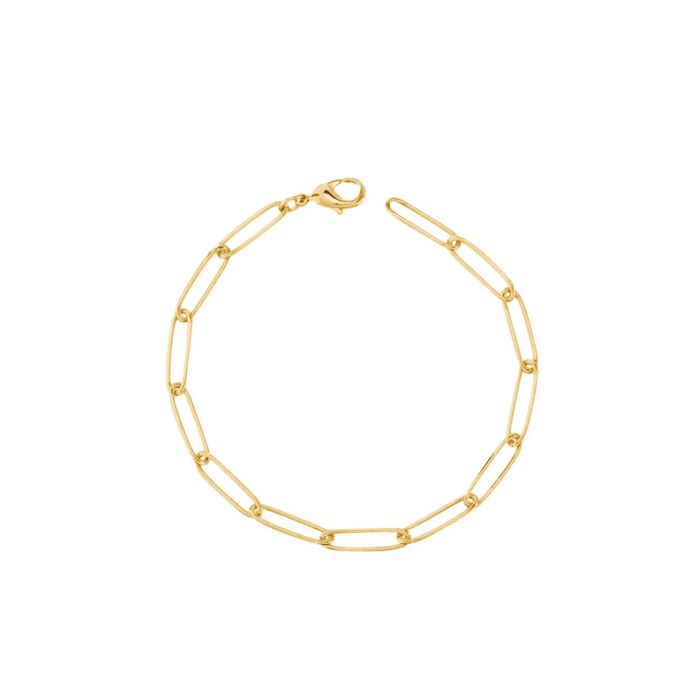 Gold Vermeil 4.7mm Paperclip Bracelet