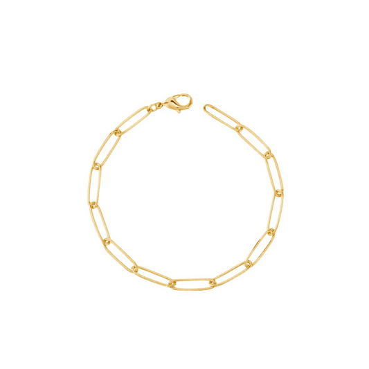 Gold Vermeil 4.7mm Paperclip Bracelet