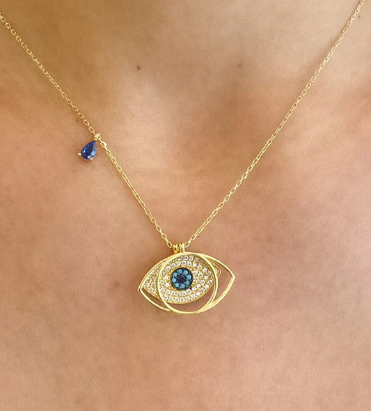 Gold Vermeil Guarded Eye Necklace