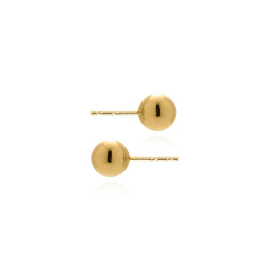 10K Solid Gold Ball Studs