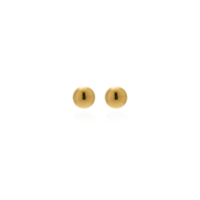 10K Solid Gold Ball Studs
