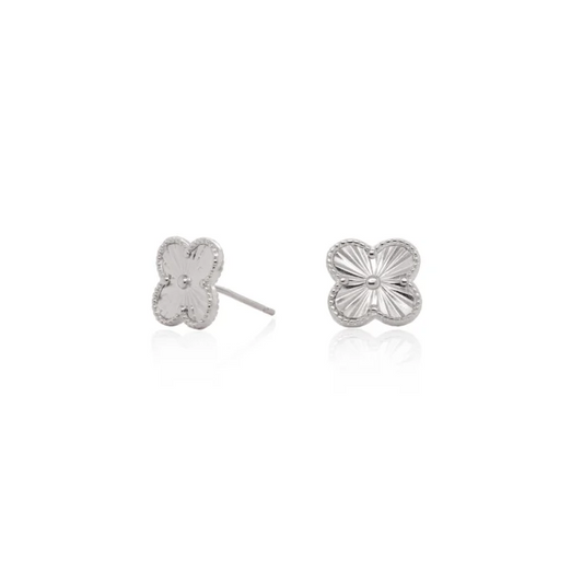 Sterling Silver Fortuna Stud Earrings