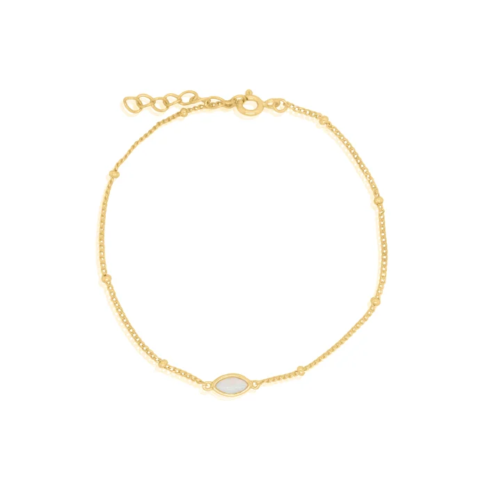 Gold Vermeil Opal Bracelet