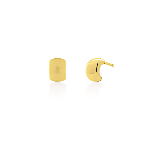 Gold Vermeil Chuky Dome Stud Earrings