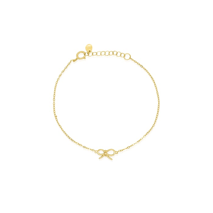 Gold Vermeil Ribbon Bow Bracelet