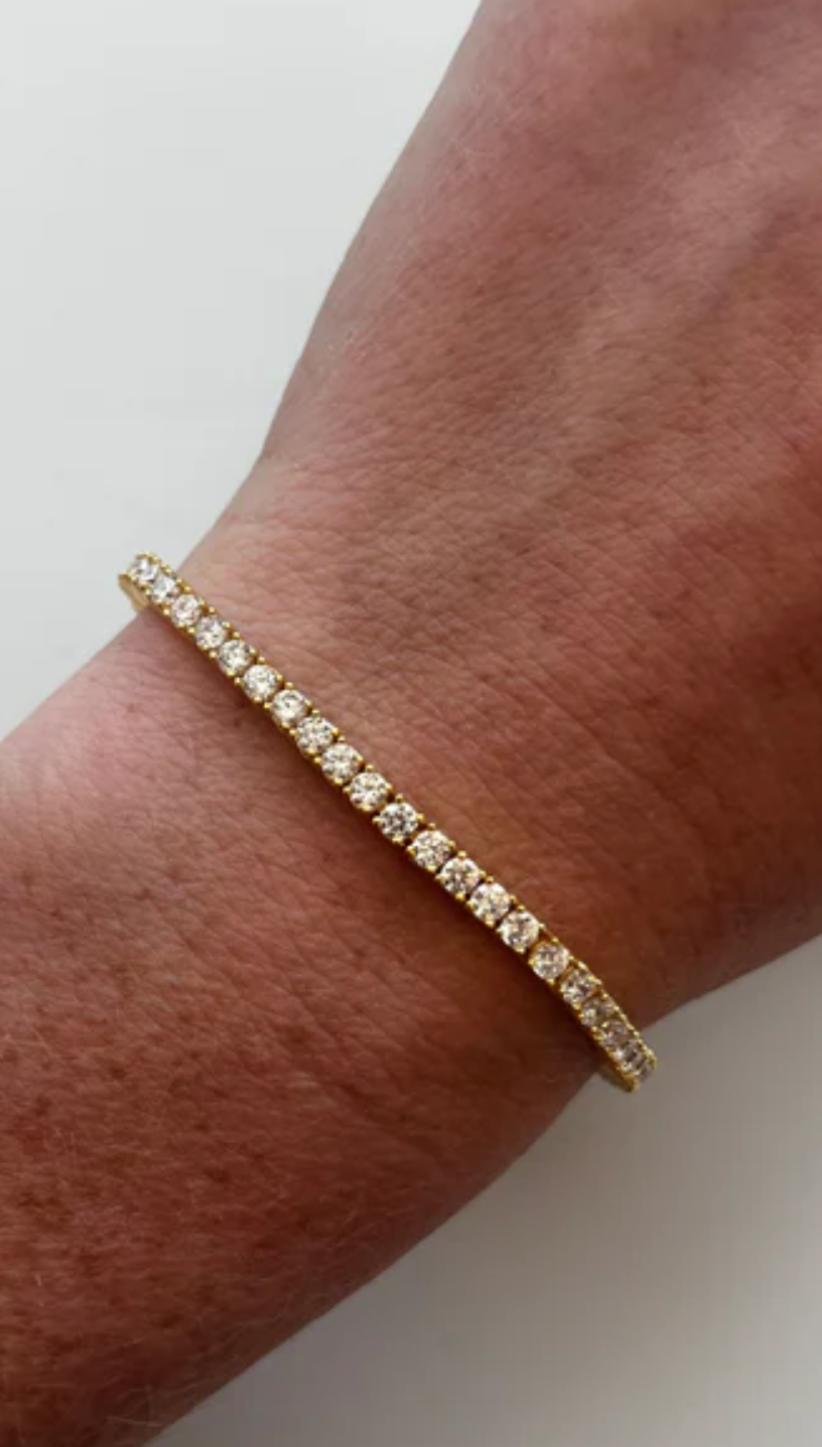 Gold Vermeil Signature Tennis Bracelet