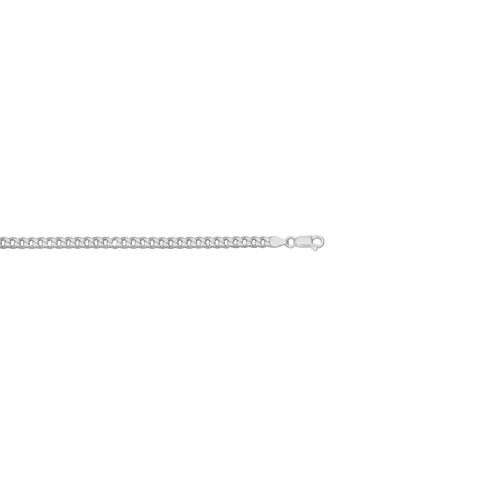 Sterling Silver 3.6mm Curb Chain Bracelet