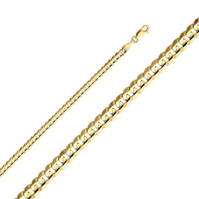 Gold Vermeil 4.3mm Curb Chain