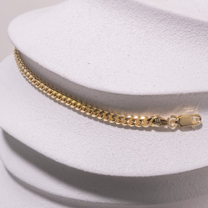 Gold Vermeil 4.2mm Miami Cuban Chain