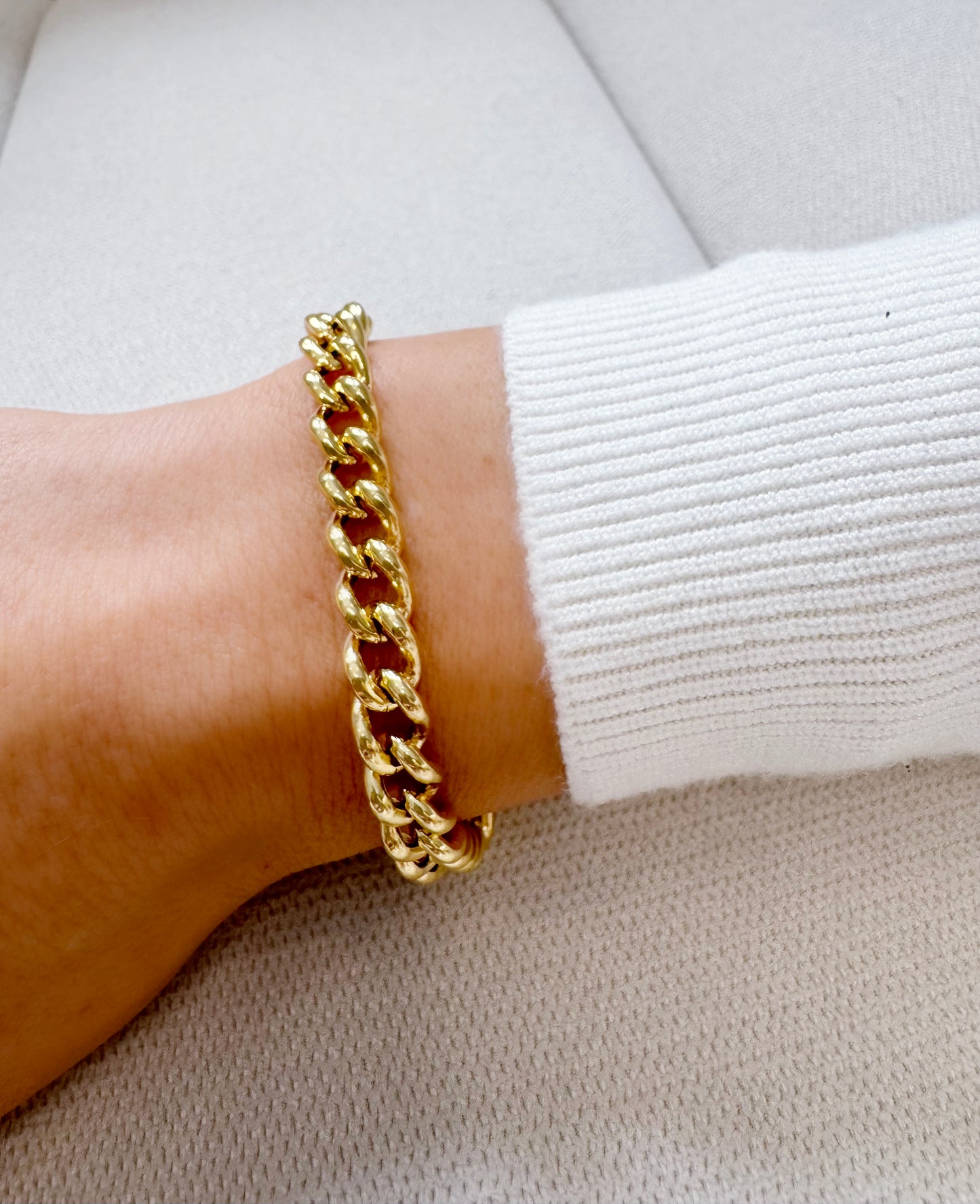 Gold Filled Curb Chain Bracelet