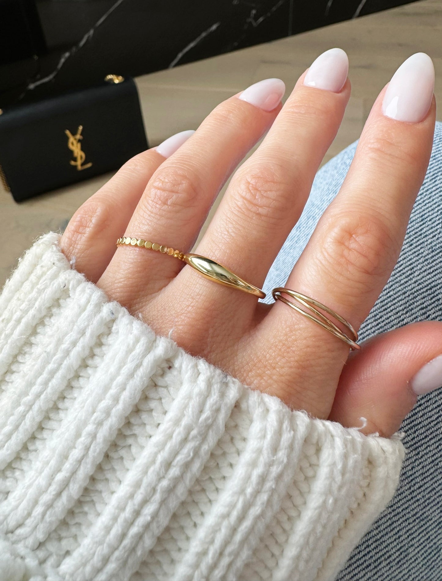Gold Vermeil Slim Dome Ring