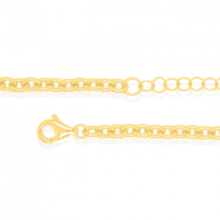 Gold Vermeil Rolo Round Enhancer Necklace