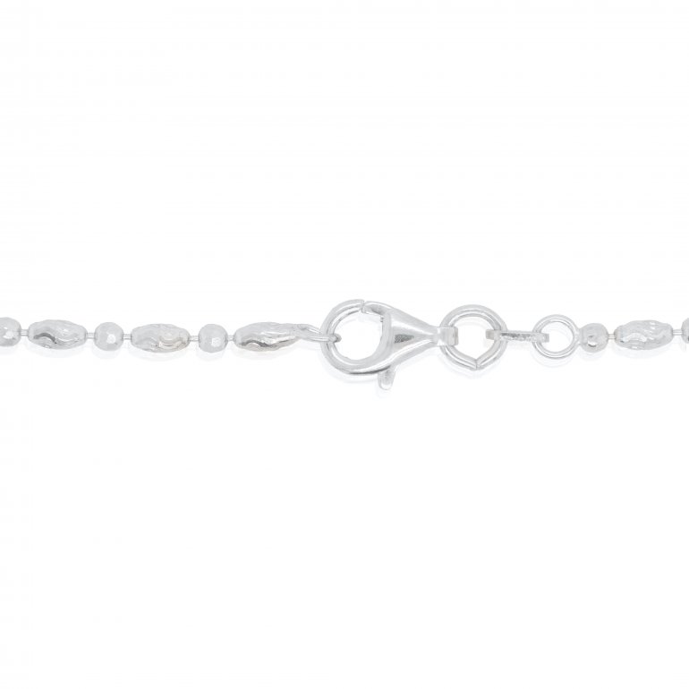 Sterling Silver 2MM Oval and Bead Chain