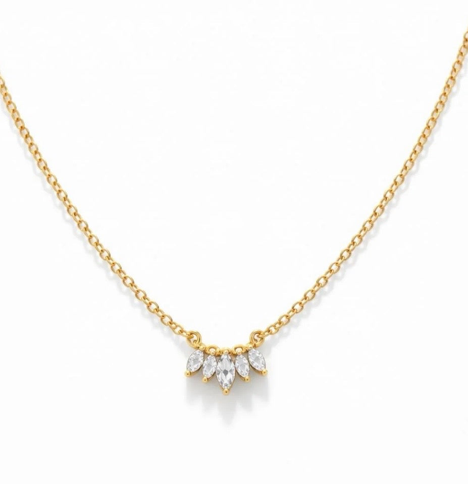 Gold PVD Spark Necklace