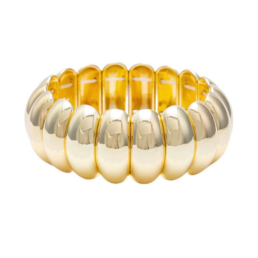 Gold Statement Stretch Bracelet