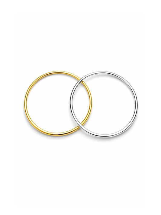 Slim Silver Bangle