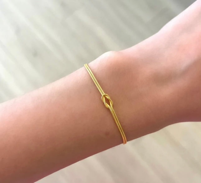Gold Vermeil Eternal Knot Bracelet