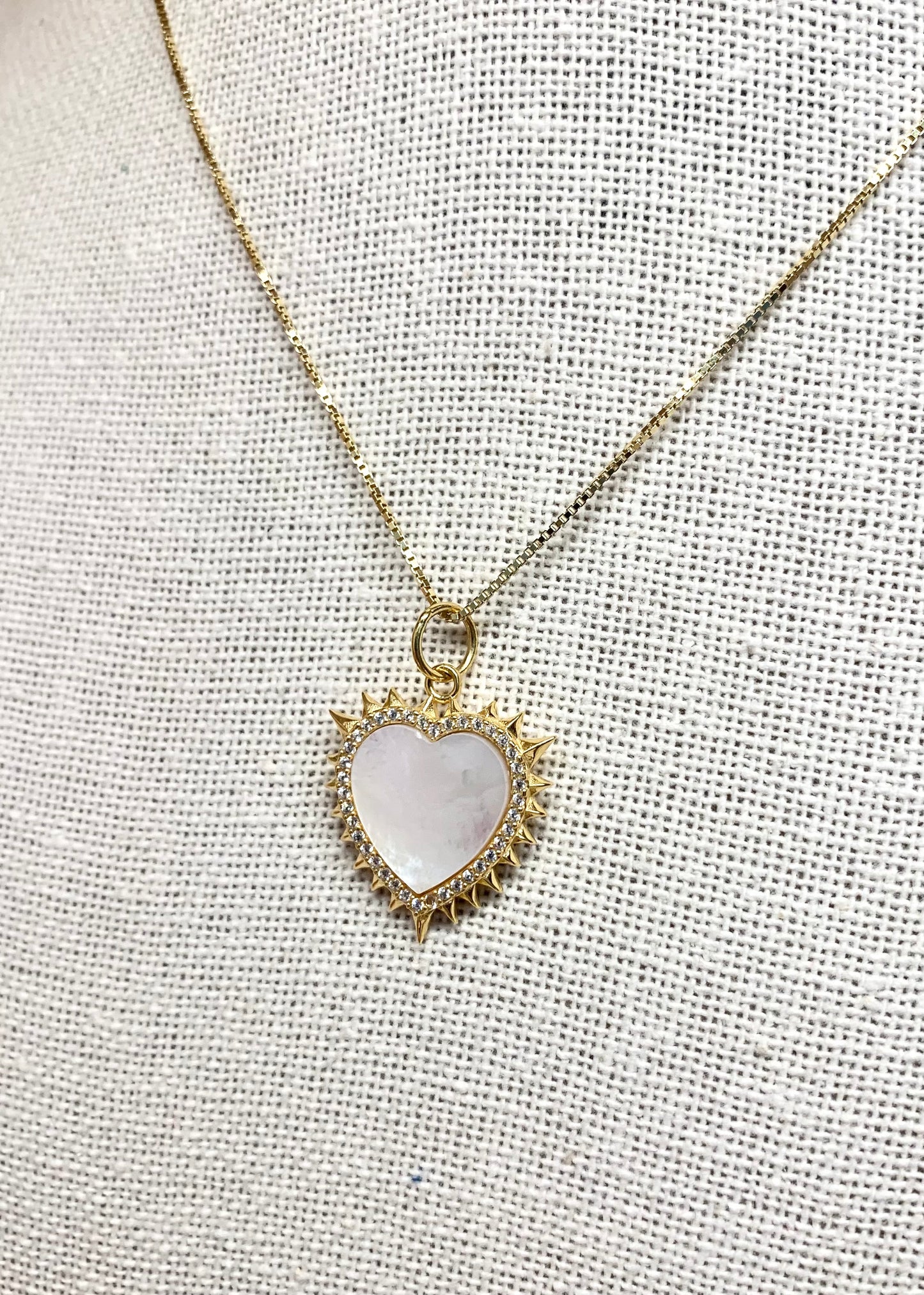 Heirloom Heart Charm Necklace