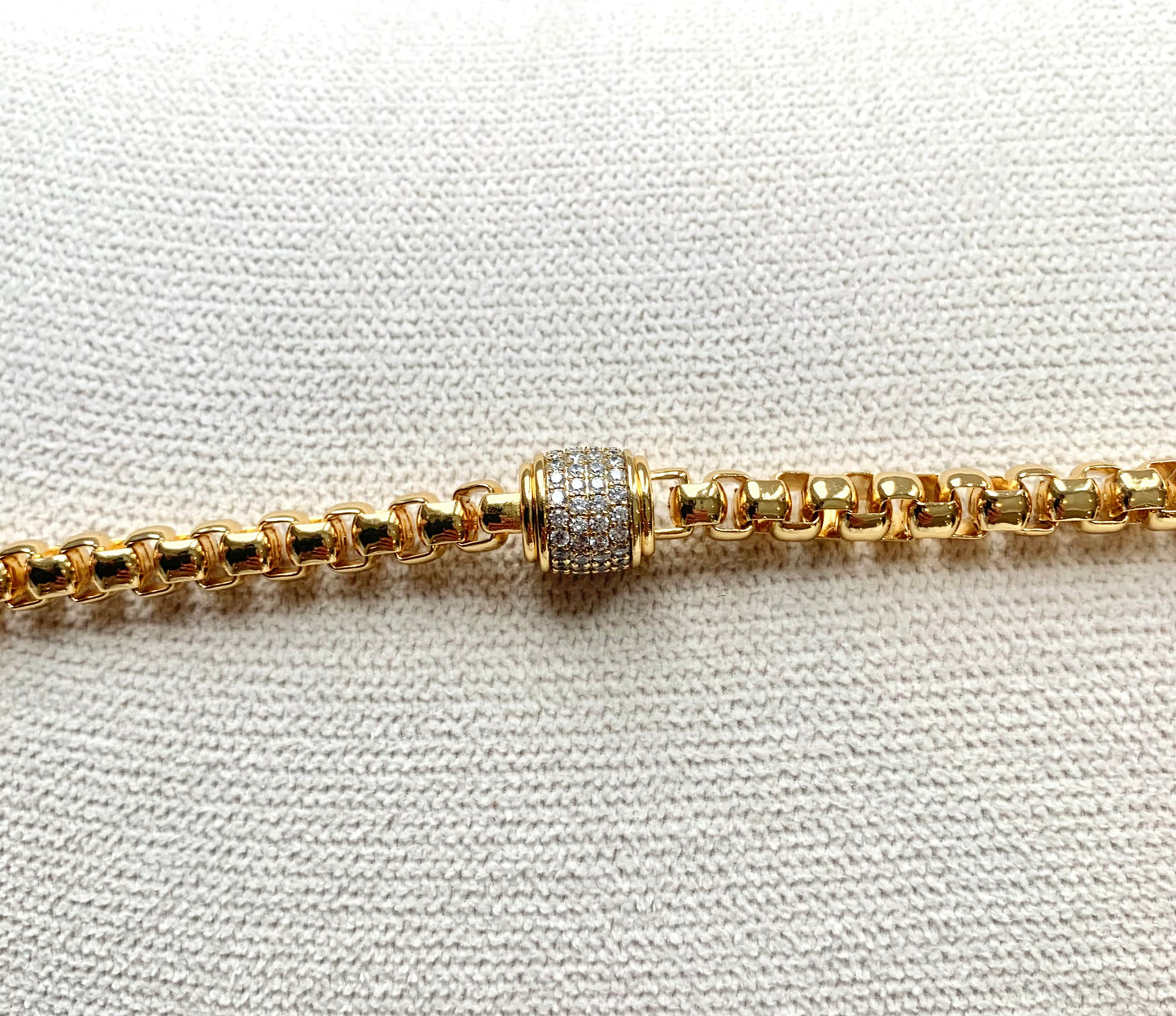 Gold CZ Centre Bracelet