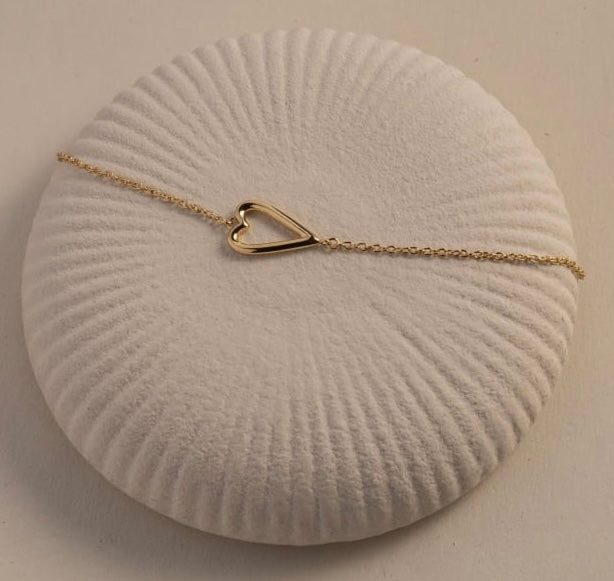 Gold Vermeil Open Heart Bracelet