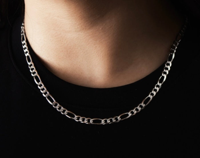 Sterling Silver Figaro Chain 4.8mm
