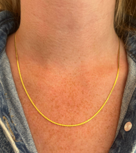 Gold Vermeil Serpentine Chain Necklace