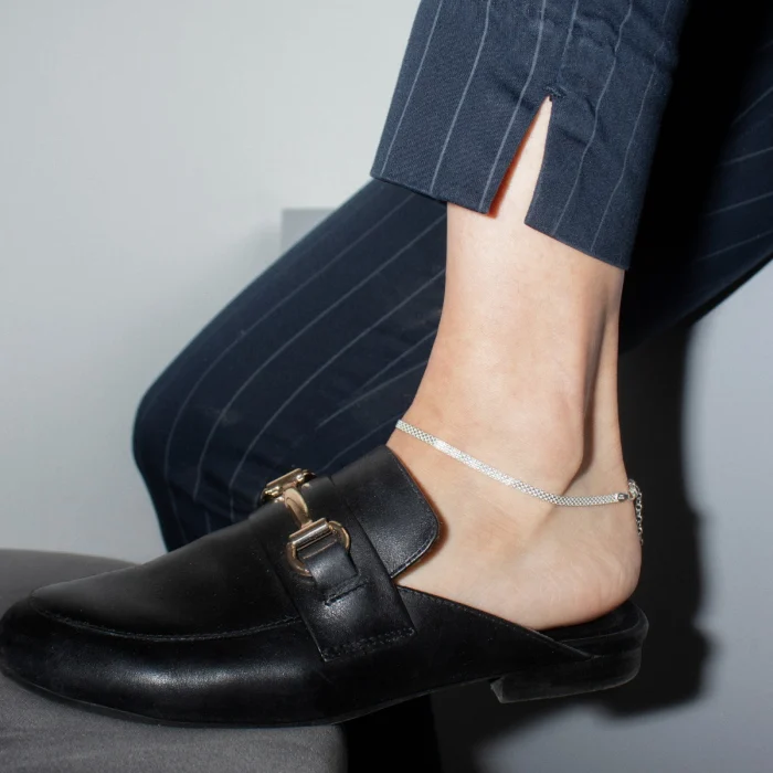 Silver Bismark Chain Anklet