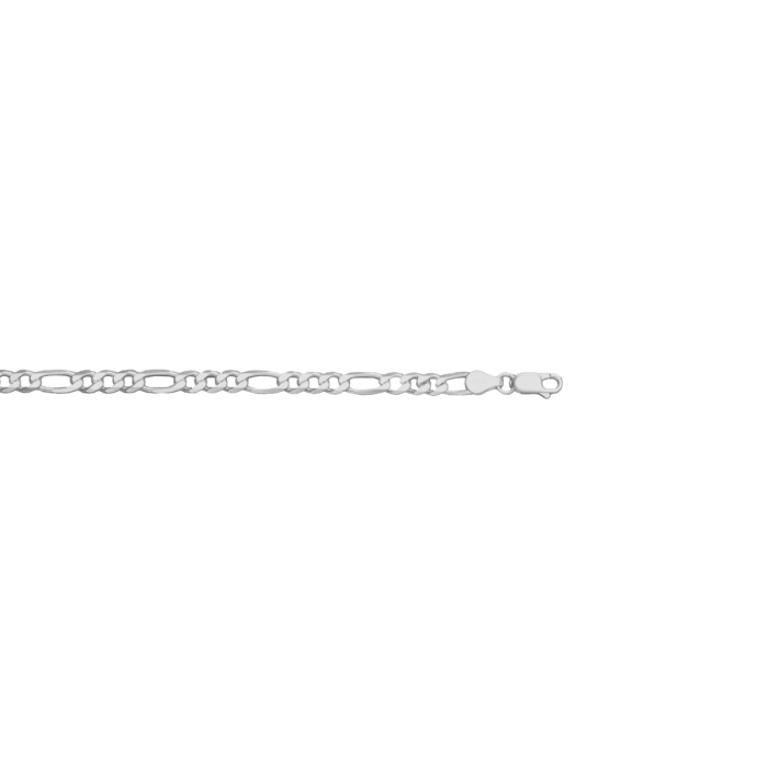 Sterling Silver Figaro Bracelet 4.8mm