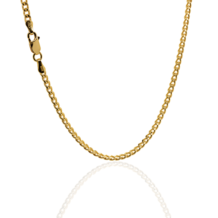 Gold Vermeil 2.8mm Curb Chain