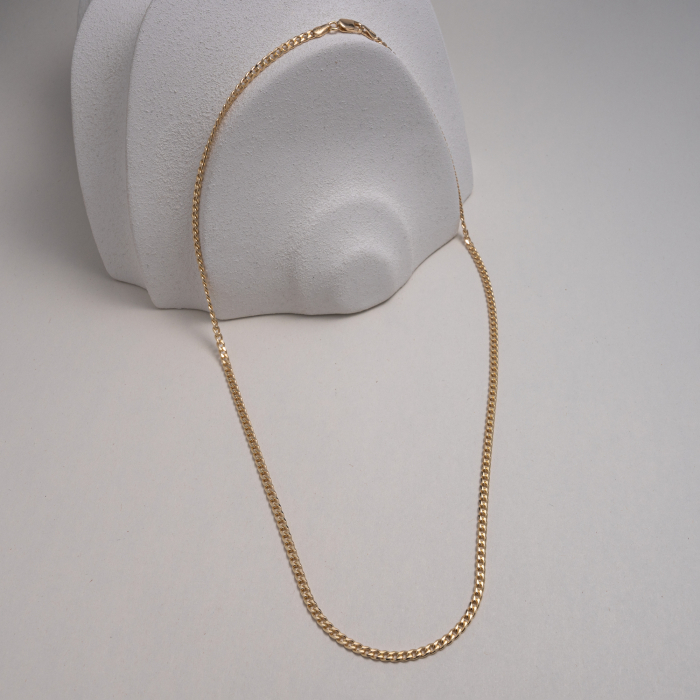 Gold Vermeil 2.8mm Curb Chain