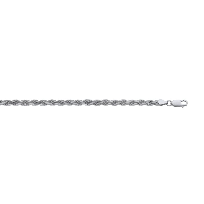 Sterling Silver 5.2mm Hollow Rope Bracelet