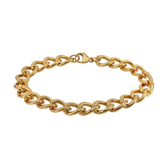Gold Filled Curb Chain Bracelet