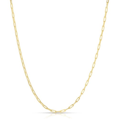 Gold Vermeil Paperclip Chain 1.8MM