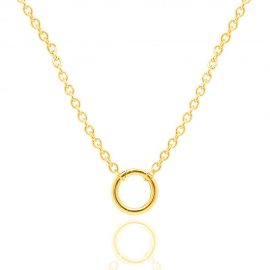 Gold Vermeil Rolo Round Enhancer Necklace